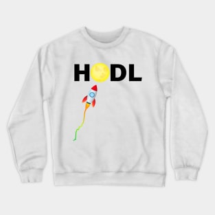 HODL: To The Moon! (Light Version) Crewneck Sweatshirt